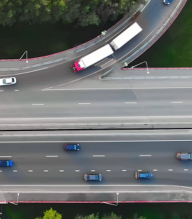 Autostrada vista dall'alto